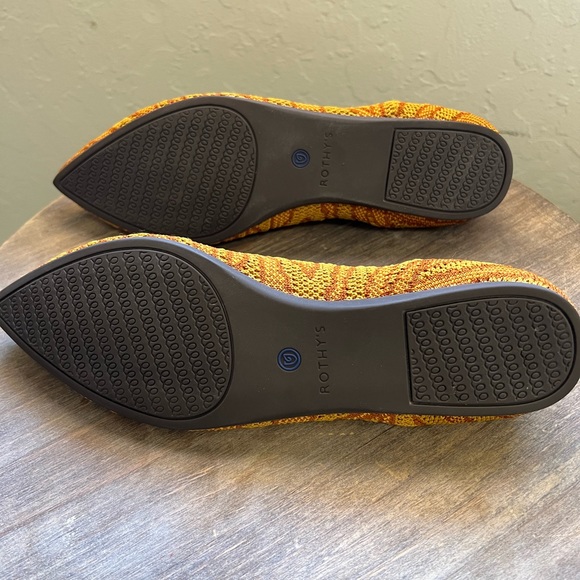 Rothy’s The Point Flat in Golden Zebra Rare Retired Design Women’s size 8.5 - Picture 12 of 12